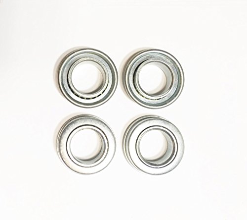 Sellerocity 4 Pack Of Slow Speed Flanged Bearings 3/4" ID X 1 3/8" OD For Use On Wheelbarrow Dolly Pressure Washer Compressor Mower Rider & Generator Wheels