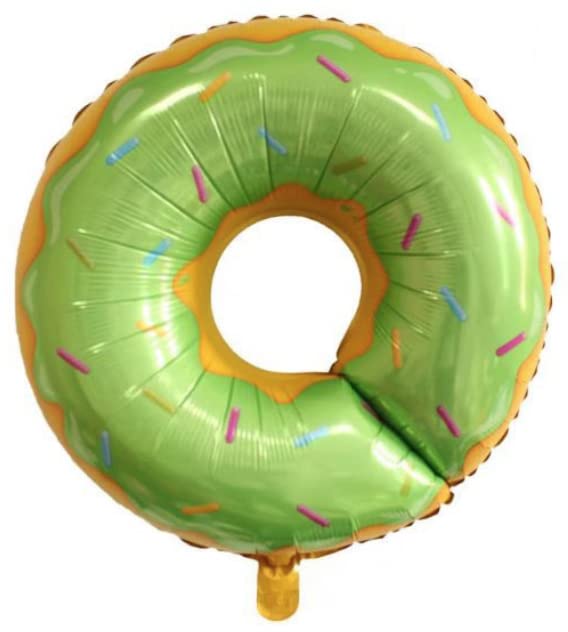 Green Doughnut Foil Balloon, 69cm (2 pack)