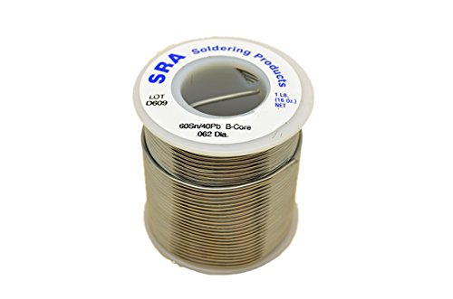 SRA Soldering Products WBC60/4062   Acid Flux Core Solder, 60/40 .062-Inch, 1-Pound Spool