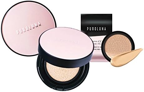 PURORUNA Shiny Essence CC Cushion &amp; 1 Extra Refill SPF 50/ PA+++ (NO.23.5 Vanilla Beige)