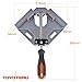 TOYOTERU 90 Degree Corner Clamp Adjustable Bench Vise Tool for Woodworking Welding Doweling Aquarium Cabinet Frame Water Tank - Single Handle with Gloves