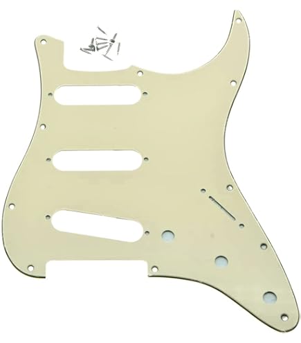 Musiclily Ultra Pickguard ST SSS En Aluminium Anodisé à 11 Trous Pour Guitare Electrique Americaine Mexicaine Fender Standard De Style Stratocaster Dore - Foto 11