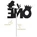 Joymee Wild One Cake Topper,Kids Boy or Girl 1st First Birthday Cake Decorations, Double Sided Handmade Glitter Decorations