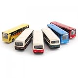 6pcs Diecast Model Bus Train Layout Railway Scenery N