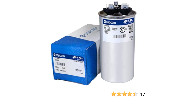 B9457 5500 40 5 Uf Mfd 370 Volt Vac Goodman Round Dual Run Capacitor Upgrade Amazon Com Industrial Scientific