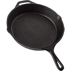 Utopia Kitchen Pre-Seasoned Cast Iron Skillet - 12.5 Inch - Black