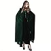 Rulercosplay Halloween Cloak Blue or Green Witch Hoodies Cosplay Costume 59‘’