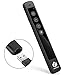 AMERTEER Wireless Presenter Remote – Presentation Clicker with 2.4GHz RF Hyperlink & Volume Control, Built-in Rechargeable Battery, Compatible with Keynote, PowerPoint, Mac, PC, and Laptops