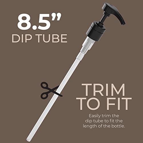 Black and White Universal Pump Replacement Lids for Hand Pump Bottles