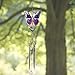 Mom Butterfly Windchime Purple Butterfly Wind Chime with Engraved Mom Heart Porch Garden Chimes for Mom