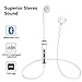 LBell Wireless Headphones V4.1 Wireless Stereo Earbuds Built-in Noise Cancellation Stereo Bluetooth Headphones with Mic Compatible for Android (White)