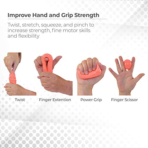 Sammons Preston 63835 Therapy Putty, Therapeutic Hand Exerciser, Theraputty for Finger and