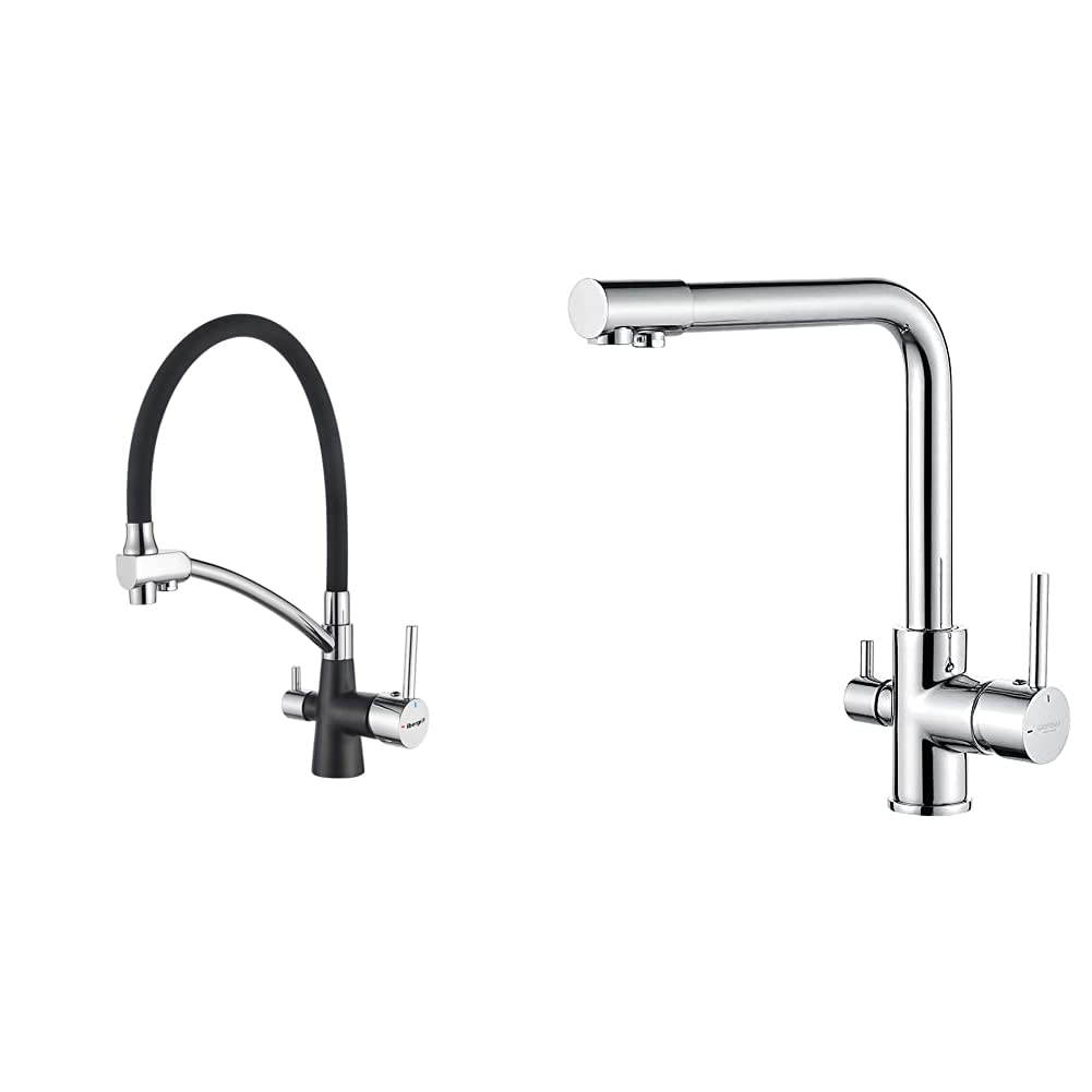 Ibergrif-Griferia-para-Fregadero-de-Cocina-Osmosis-con-Cano-Flexible-y-Doble-Mango-GRIFEMA-G4003-Dover-Mezclador