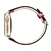 For Apple Watch Band,Voberry Premium Leather Replacement Strap for Apple Smart Watch 38mm (Hot Pink)