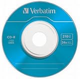 Verbatim CD-R 8cm DataLife Colour 24x Speed 10 Pack Spindle Data Disc view 4