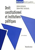 Droit constitutionnel et institutions politiques by 