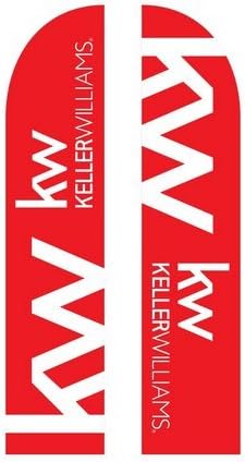 Medium Keller Williams Corporate Feather Flag Double Sided