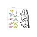DECOWALL DA-1706 Floral Birds on Tree Kids Wall Stickers Wall Decals Peel and Stick Removable Wall Stickers for Kids Nursery Bedroom Living Room d?cor Art Branch Decoration Flying Home Murals Vinyl