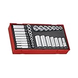 Teng Tools 32 Piece 1/4 Inch & 3/8 Inch Drive SAE 6