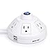 Upgraded Tower Power Strip with USB by BESTEK – Vertical 6 Outlet 6 Foot Long Power Cord, 3 USB Charging Ports … (Gray)