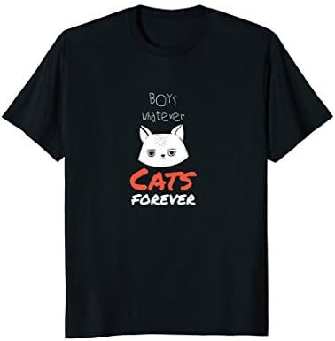 Boys Whatever Cats Forever Funny Kitten T-Shirt