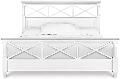 Amazon Com Magnussen Kasey Panel Bed In White Queen Queen Furniture Decor