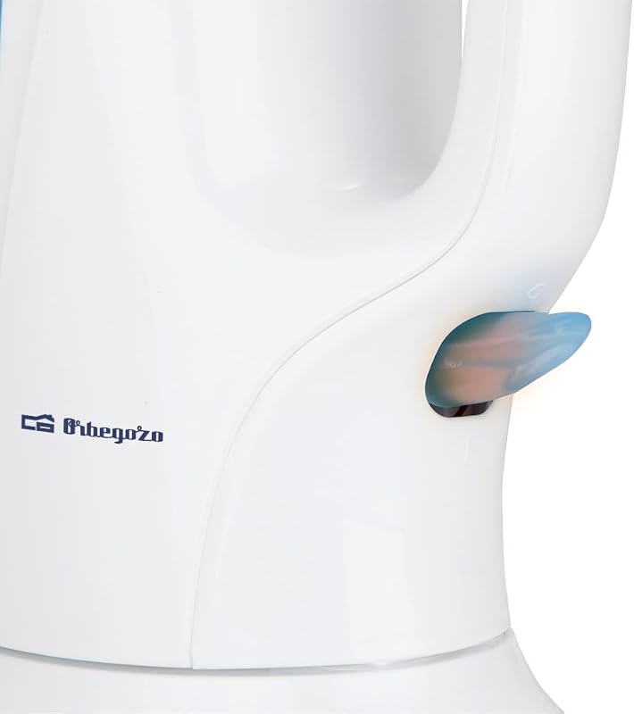 KT 5002, hervidor agua eléctrico, 750-900 W, 1 litro de capacidad, libre de BPA, jarra extraíble, filtro en la tapa, protección contra sobrecalentamiento, resistencia sumergida, color blanco