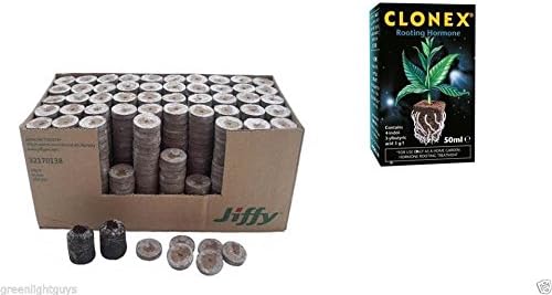 coco jiffy 35mm propagation blocks x 80 & clonex 50ml