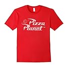 Mens Disney Toy Story Pizza Planet Logo Graphic T-Shirt 2XL Red