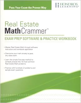 Real Estate Math Crammer Hondros Learning 9781598440072 Amazon Com Books