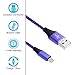Wall Charger Dual Port Adapter with 6ft Micro USB Cable, Kakaly Charge Sync Cable Cord for Samsung S6 S7 Edge Plus, HTC, Sony, HuaWei, Blackberry, Android Smartphones-Purple