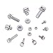 Hilitchi 400pcs M2 M2.5 M3 M4 M5 Phillips Pan Head Screws Nuts w Washers Assortment Kit - 304 Stainless Steel