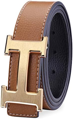 GoblinKingdom Men's Business Casual Leather Belt with Pin Buckle