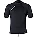 Hyperflex Wetsuits Men's Voodoo 1.5mm Short Sleeve Pullover Jacket, Black,Large