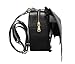 Coofit Backpack for Girls Bat Wings PU Leather Backpack Black Backpack Cute Backpack for Kids