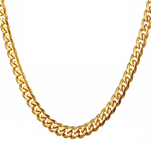 Tuokay Faux Gold Chain Necklace (24 inches, 7mm)