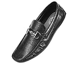 Amali Mens Textured Smooth Driving Moccasin, Comfort Loafer Shoe, Bright Colored Driver, Style Burton