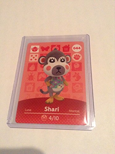 Nintendo Animal Crossing Happy Home Designer Amiibo Card 44 Shari 044/100
