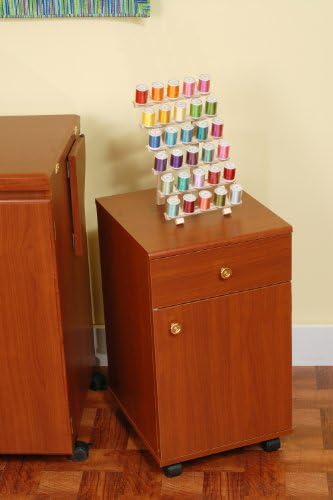Arrow Sewing Cabinet Suzi Sewing Stuff Storage Cabinet with Four Drawer - Cherry Finish