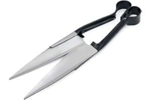 Grass Shears, Onion Shears, Sheep Shears, 6" Carbon Steel Blade, 13" Long, Coated Handle, Black