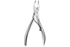 FOTIWESD Podiatrist Nail Clippers, Professional Thick & Ingrown Toenail Clippers for Men & Seniors,Pedicure Clippers Toenail Cutters, Super Sharp Curved Blade Grooming Tool