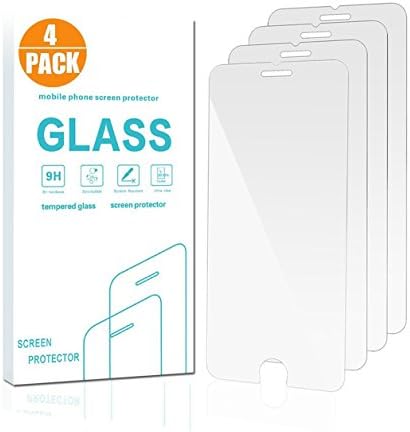 pehael iphone 8 / 7 Screen Protector Glass,[Crystal Clear]2.5D Round Edge DoubleDefence Premium Tempered Glass Screen Protector for iphone 8 and iphone 7 (4pack)