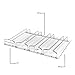 Wallniture Pinot Wine Glass Holder Under Cabinet Organization and Storage for Kitchen Decor, 17