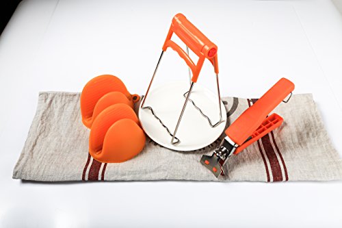 4Packs Bowl Clip+ Plate Gripper + Heat Resistant Silicone Cooking Pinch Mitts Grips , Stainless Steel Folding Retriever Lifter Tongs for Hot Dishes,Plates, Bowl Instant Pots Crockery Holder Clamp - Thumbnail 4