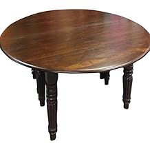 Mogul Interior Mogulinterior India Burmese Teak Table Solid Wood Hand Carved Round Table 19c