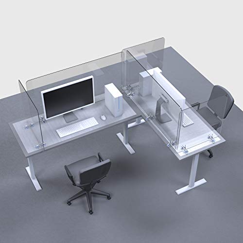 GUARDMATE Premium Plexiglass Shield Sneeze Guard 48"W x 24"H L