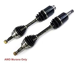 DTA Front CV Axles Shaft Assemblies Compatible with