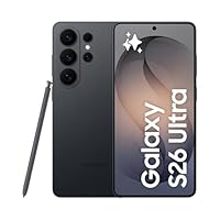 Samsung Galaxy S26 Ultra AI Phone, Privacy Display, Snapdragon AP, 200MP Camera, 12 GB Memory, 512 GB Storage, 5000 mAh Battery, Galaxy AI, Black, 3 Year Extended Warranty (UK Version)