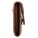 Plinrise Vintage Leather Long Metal Button Wallet, 5.5