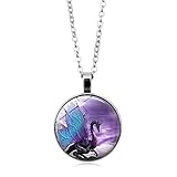 OOOUSE Blue Wing Dragon Necklace Dragon Pendant Necklace or Dragon Keyring Dragon Jewelry Dragon Pendant Dragon Necklace